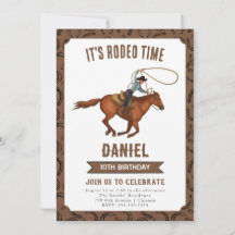 Es ist Rodeo Time Cowboy Geburtstag