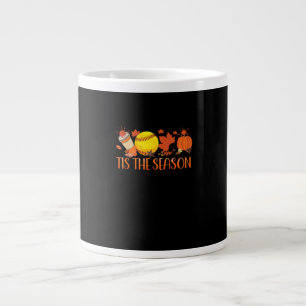 Es ist Saison Kürbis-Gewürz-Latte Halloween Herbst Jumbo-Tasse