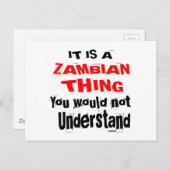 ES IST SAMBIAN, WAS ENTWICKELT POSTKARTE (Vorne/Hinten)