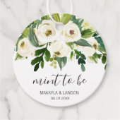 Es ist schick, eine schöne grüne, weiße Blumenhoch Geschenkanhänger (Vorderseite)