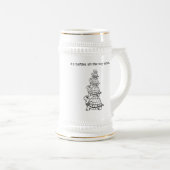 es ist Schildkröten vollständig hinunter Bier Bierglas (VorderseiteRechts)