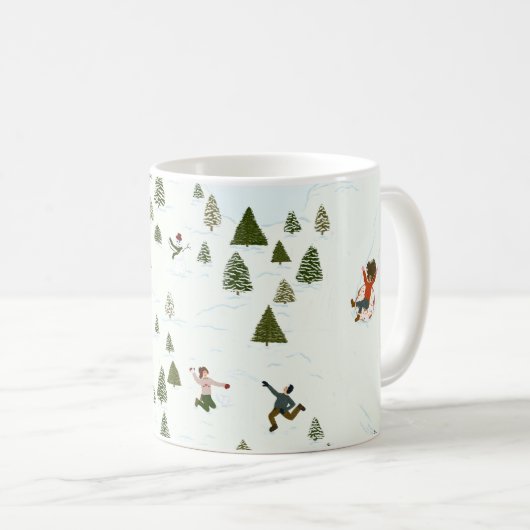 Es ist Schneezeit! Kaffeetasse (VorderseiteRechts)