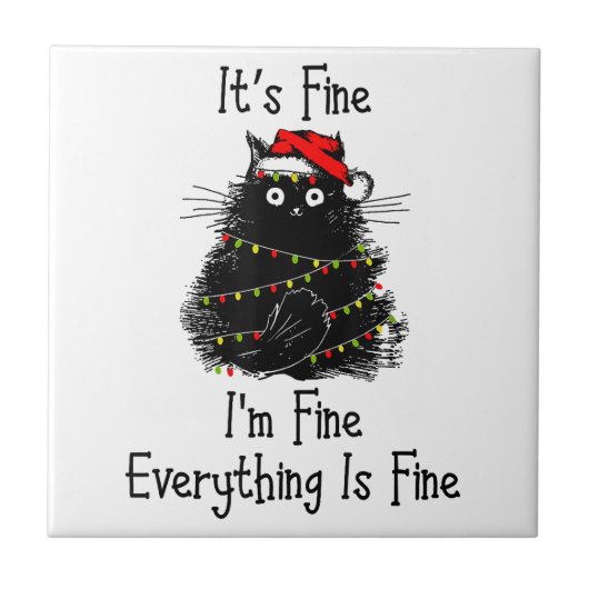 Es ist schön alles ist ein schönes Weihnachtslicht Fliese (Vorderseite)