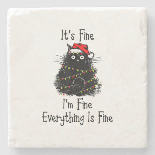 Es ist schön alles ist ein schönes Weihnachtslicht Steinuntersetzer