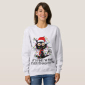 Es ist schön, dass ich ein schönes Weihnachtskatze Sweatshirt (Vorne ganz)