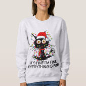 Es ist schön, dass ich ein schönes Weihnachtskatze Sweatshirt (Vorderseite)