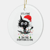 Es ist schön, dass ich gut bin alles ist schön Wei Keramik Ornament (Links)