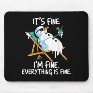 Es ist schön, dass ich gut schmelze Snowman Summer Mousepad