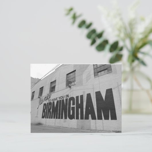 Es ist schön, dich in Birmingham Postcard zu haben Postkarte (Stehend Vorderseite)