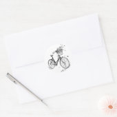 Es ist schön draußen runder aufkleber (Umschlag)