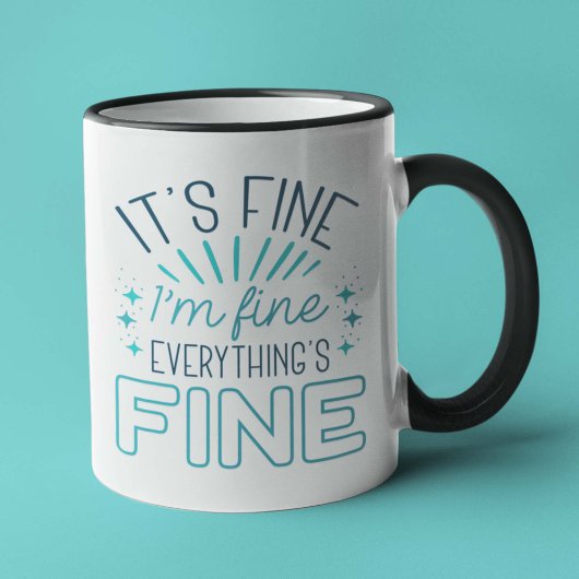 Es ist schön, ich bin eine schöne Kaffee-Tasse Tasse