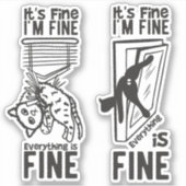 Es ist schön, ich bin gut alles ist feine Funny Ca Aufkleber (Vorderseite)