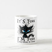 es ist schön im feinen alles ist fein komisch schw kaffeetasse (Mittel)