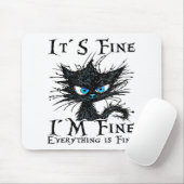 es ist schön im feinen alles ist fein komisch schw mousepad (Mit Mouse)