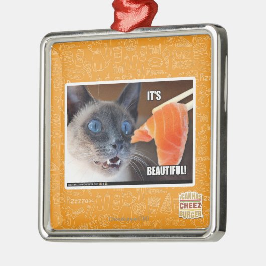 Es ist schön! silbernes ornament (Links)