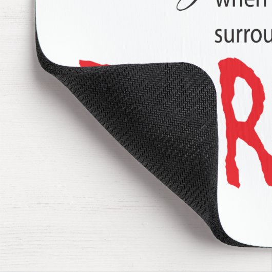 Es ist schwer, mit Adlern zu steigen... Mousepad (Ecke)