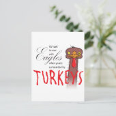 Es ist schwer, mit Adlern zu steigen... Postkarte (Stehend Vorderseite)