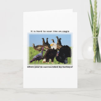 Es ist schwer, sich wie ein Adlerzitat zu erheben Karte