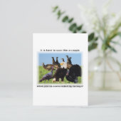 Es ist schwer, sich wie ein Adlerzitat zu erheben Postkarte (Stehend Vorderseite)