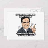 Es ist schwierig, in dieser Wirtschaft eine Zuhaus Postkarte (Vorne/Hinten)