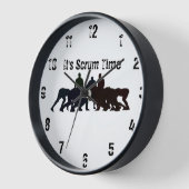 Es ist Scrum-Zeit Wanduhr (Winkel)