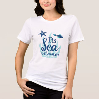 Es ist Sea Vitamin - Fun Ocean Inspiriert Summer T Tri-Blend Shirt
