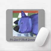 Es ist sechs Uhr irgendwo! Mousepad (Mit Mouse)