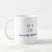 Es ist seine Grammatik Kaffeetasse (Links)