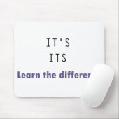 Es ist seine Grammatik Mousepad (Mit Mouse)