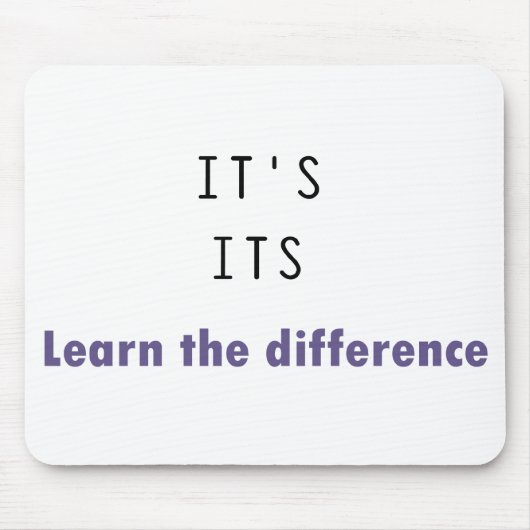 Es ist seine Grammatik Mousepad (Vorne)