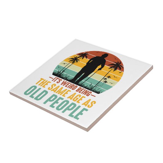 Es ist seltsam, das gleiche Alter wie alte Mensche Fliese (Seite)