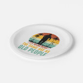 Es ist seltsam, das gleiche Alter wie alte Mensche Pappteller (Schrägansicht)