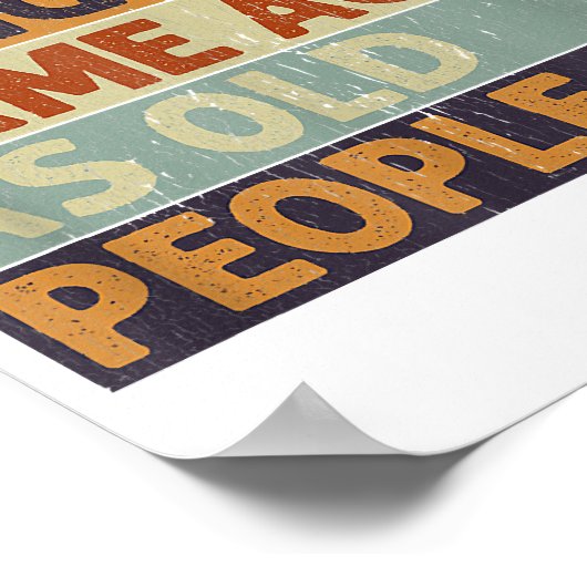 Es ist seltsam, das gleiche Alter zu haben wie alt Poster (Ecke)