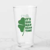 Es ist Shenanigan Time St Patrick's Day Half Clove Glas (Rückseite)