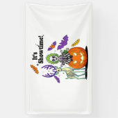 Es ist Showtime Funny Halloween Banner (Vertikal)