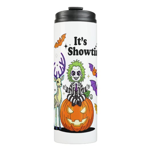 Es ist Showtime Funny Halloween Thermosbecher (Vorderseite)