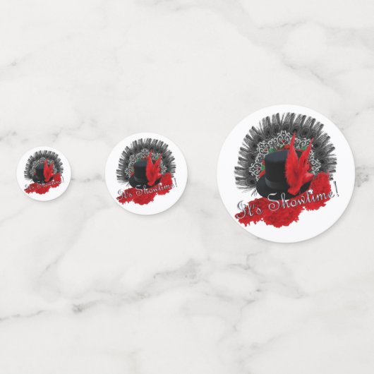 Es ist Showtime! Konfetti (Rückseiten)