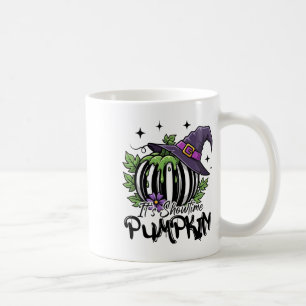 Es ist Showtime Pumpkin Hexe Halloween Spooky Seas Kaffeetasse