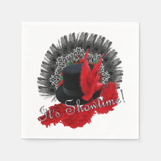 Es ist Showtime! Servietten (Vorderseite)
