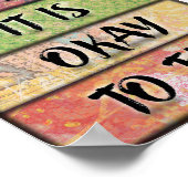 Es ist sicher zu probieren - Motivierend Inspirier Poster (Ecke)