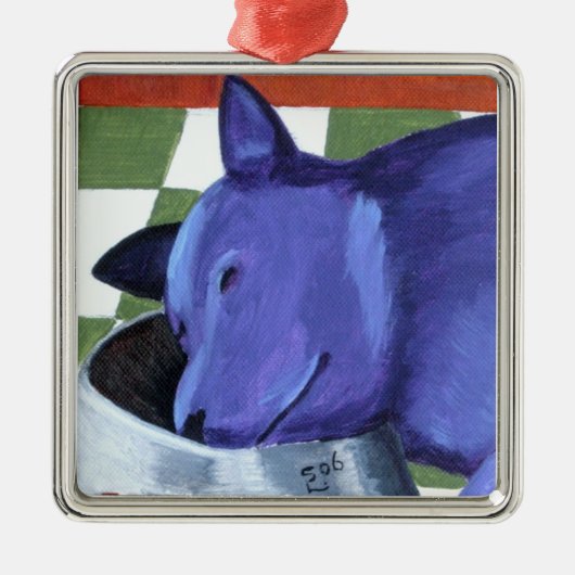 Es ist sixo'clock irgendwo ornament aus metall (Vorne)