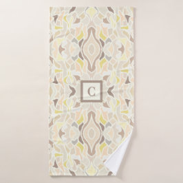 Es ist so ivory geometrisches Abstraktes Muster Badehandtuch