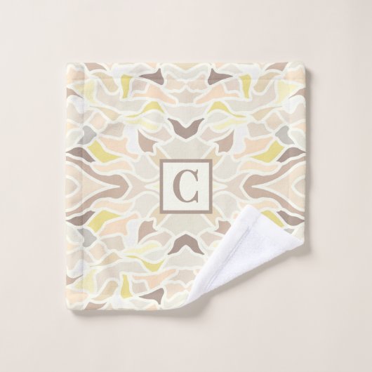 Es ist so ivory geometrisches Abstraktes Muster Waschlappen (Waschlappen)