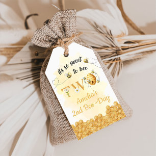 Es ist so süß, zum 2. Geburtstag Geschenk-Tags zu Geschenkanhänger