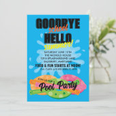 Es ist Sommer! Pool-Party Einladungen (Stehend Vorderseite)