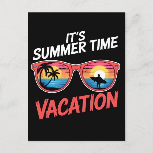 Es ist Sommerferien-Stimmung Postkarte (Vorderseite)