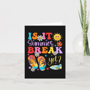Es ist Sommerpause noch letzten Tag der Schule Leh Karte