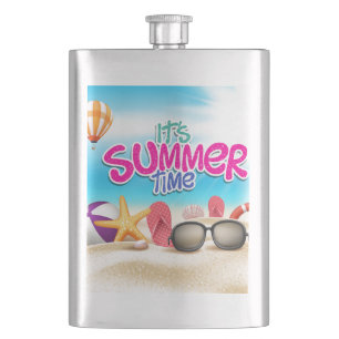 Es ist Sommerzeit Flachmann