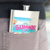 Es ist Sommerzeit Flachmann (Beispiel)