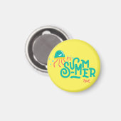 Es ist Sommerzeit| Funny Octopus Magnet (Vorderseite/Rückseite)